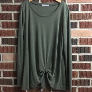 Green Envelope Los Angeles Long Sleeve Blouse